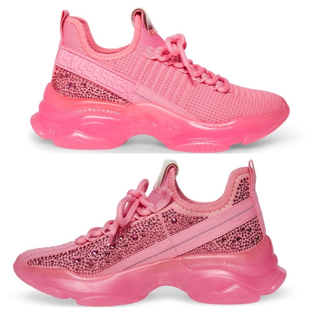Steve Madden woman’s maxima running shoes pink